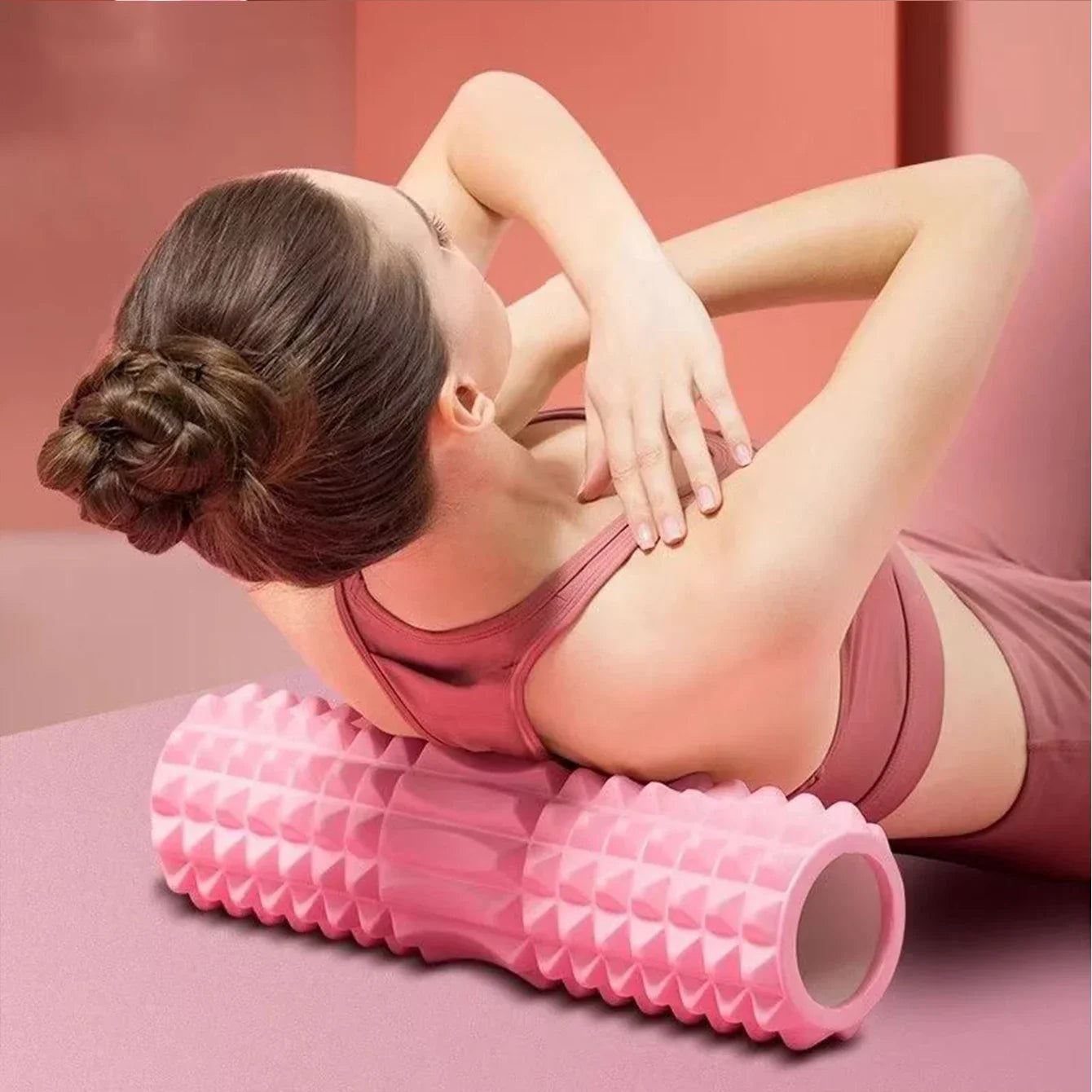 Rouleau de yoga en mousse 45 cm